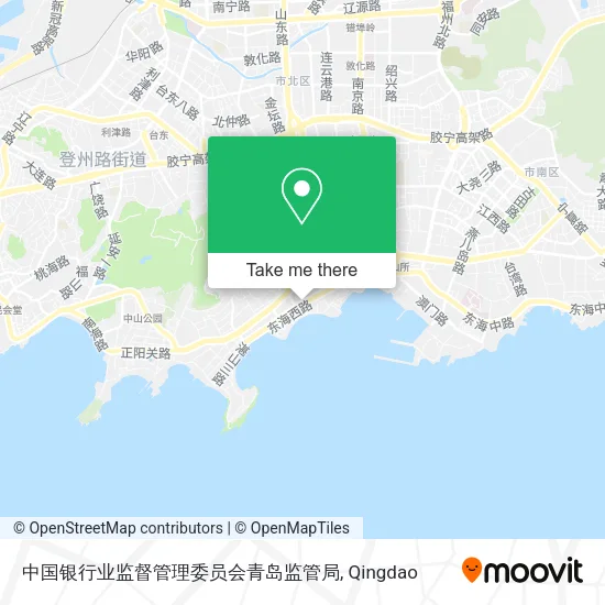 中国银行业监督管理委员会青岛监管局 map