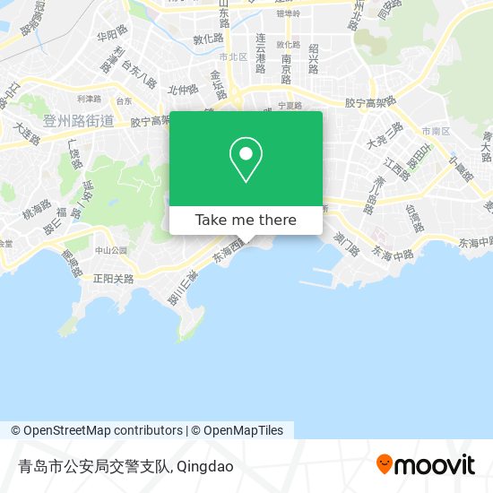 青岛市公安局交警支队 map