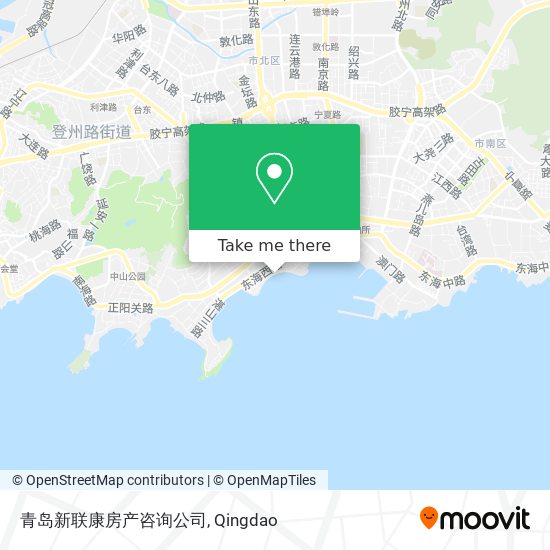 青岛新联康房产咨询公司 map