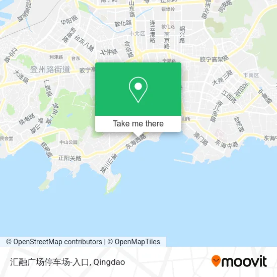 汇融广场停车场-入口 map