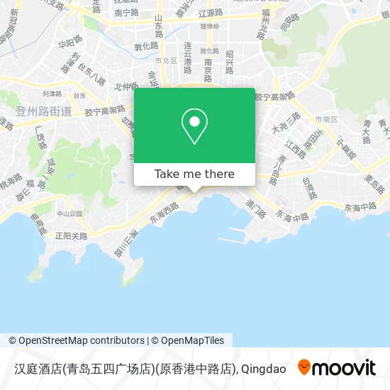 汉庭酒店(青岛五四广场店)(原香港中路店) map