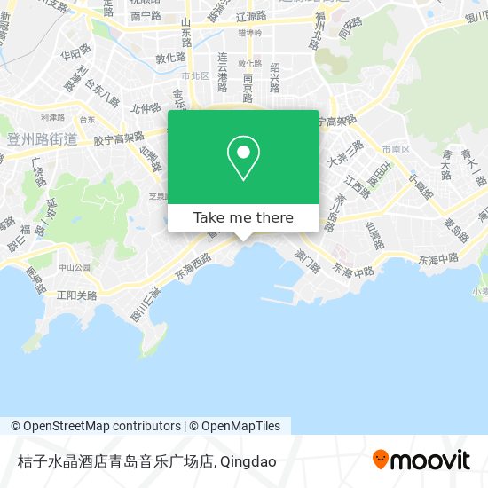 桔子水晶酒店青岛音乐广场店 map