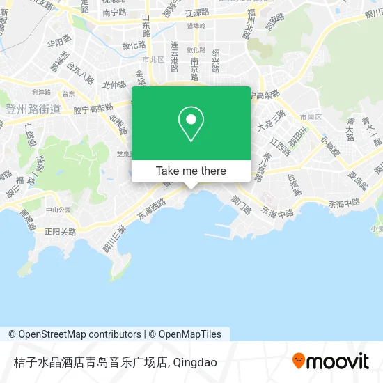桔子水晶酒店青岛音乐广场店 map