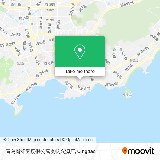 青岛斯维登度假公寓奥帆兴源店 map