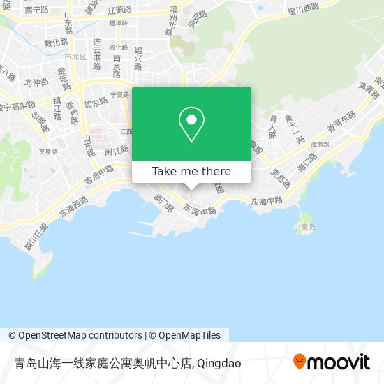 青岛山海一线家庭公寓奥帆中心店 map