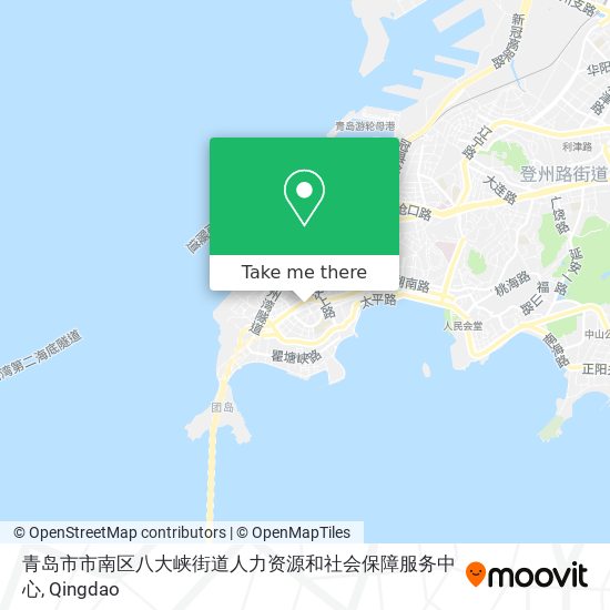 青岛市市南区八大峡街道人力资源和社会保障服务中心 map