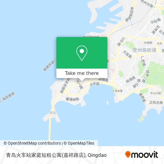 青岛火车站家庭短租公寓(嘉祥路店) map