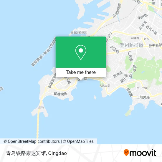 青岛铁路康达宾馆 map