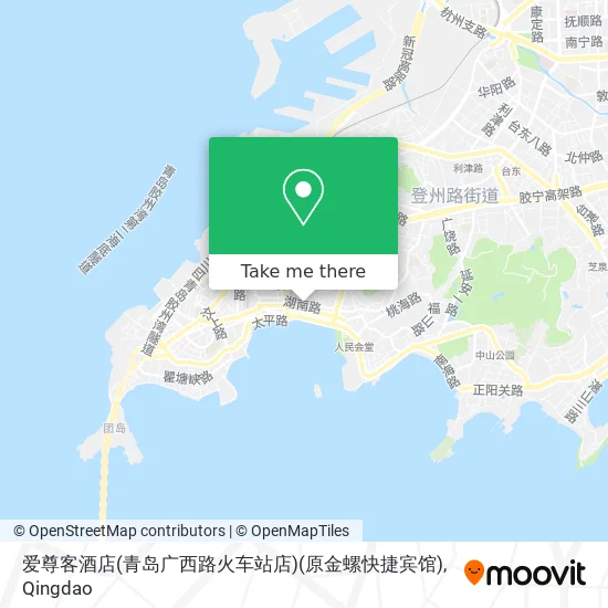 爱尊客酒店(青岛广西路火车站店)(原金螺快捷宾馆) map