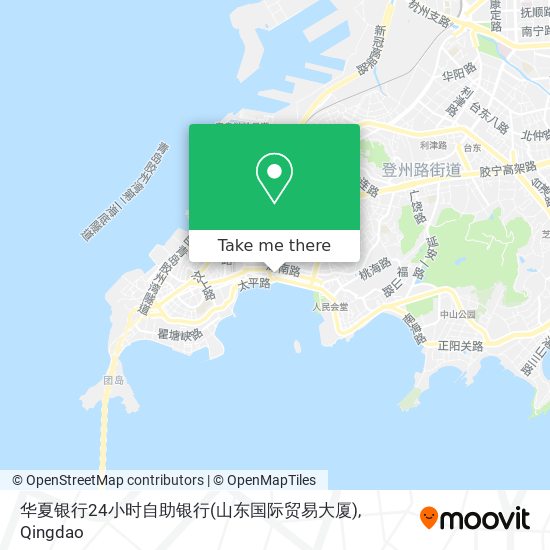 华夏银行24小时自助银行(山东国际贸易大厦) map