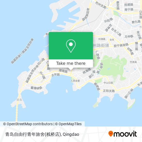青岛自由行青年旅舍(栈桥店) map