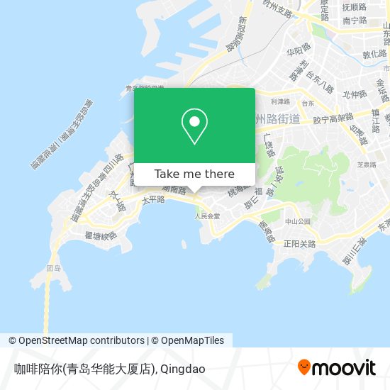 咖啡陪你(青岛华能大厦店) map