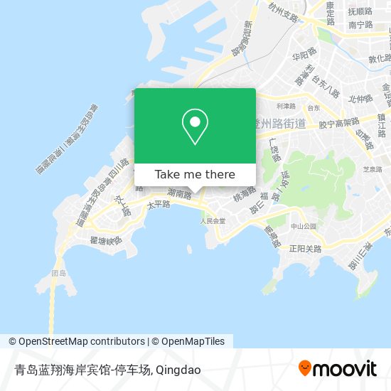 青岛蓝翔海岸宾馆-停车场 map