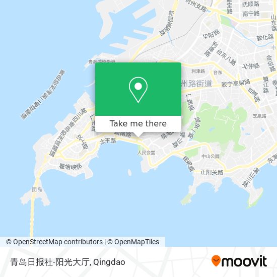 青岛日报社-阳光大厅 map