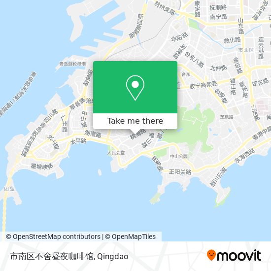 市南区不舍昼夜咖啡馆 map