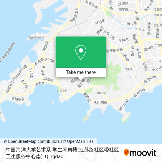中国海洋大学艺术系-学生琴房楼(江苏路社区委社区卫生服务中心南) map