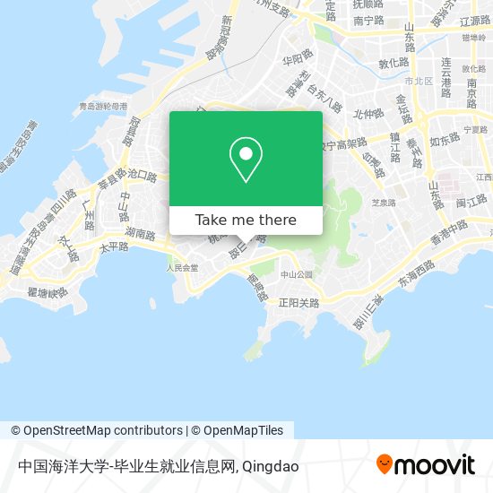 中国海洋大学-毕业生就业信息网 map