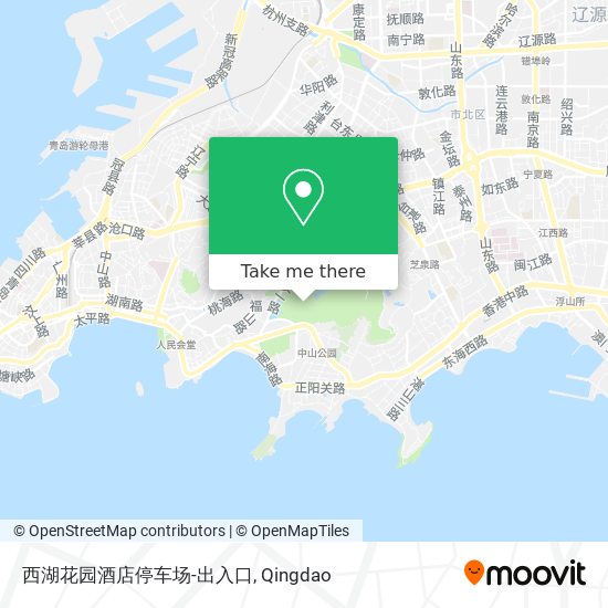 西湖花园酒店停车场-出入口 map