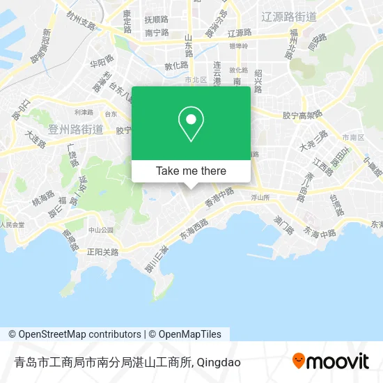 青岛市工商局市南分局湛山工商所 map