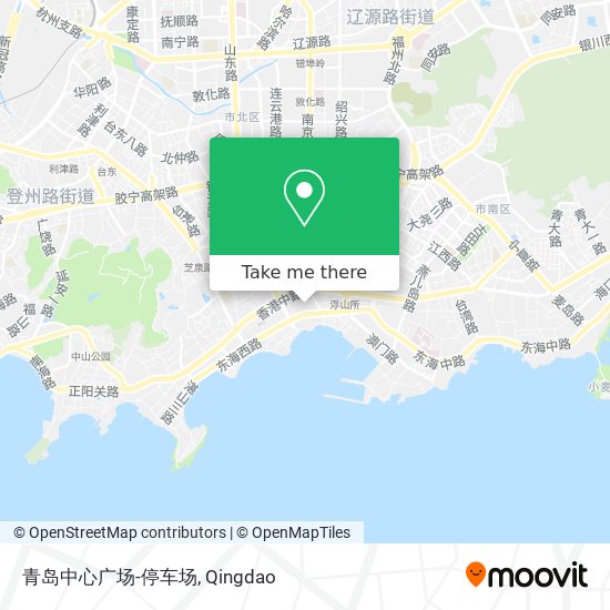 青岛中心广场-停车场 map