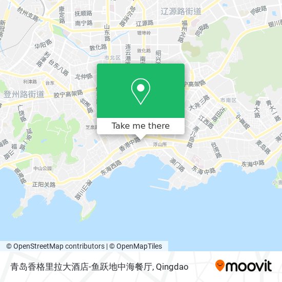 青岛香格里拉大酒店-鱼跃地中海餐厅 map
