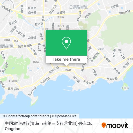 中国农业银行(青岛市南第三支行营业部)-停车场 map