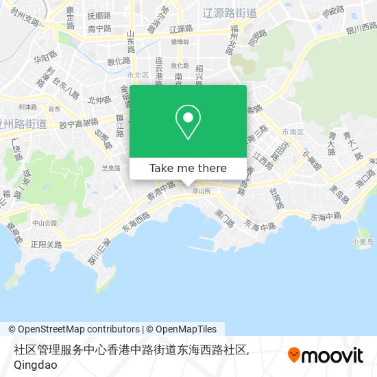 社区管理服务中心香港中路街道东海西路社区 map