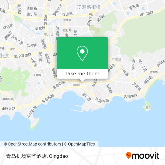 青岛机场富华酒店 map