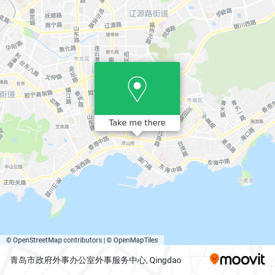 青岛市政府外事办公室外事服务中心 map