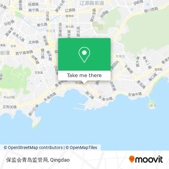 保监会青岛监管局 map