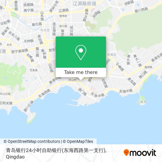 青岛银行24小时自助银行(东海西路第一支行) map