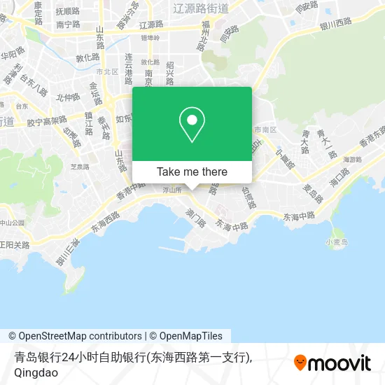 青岛银行24小时自助银行(东海西路第一支行) map