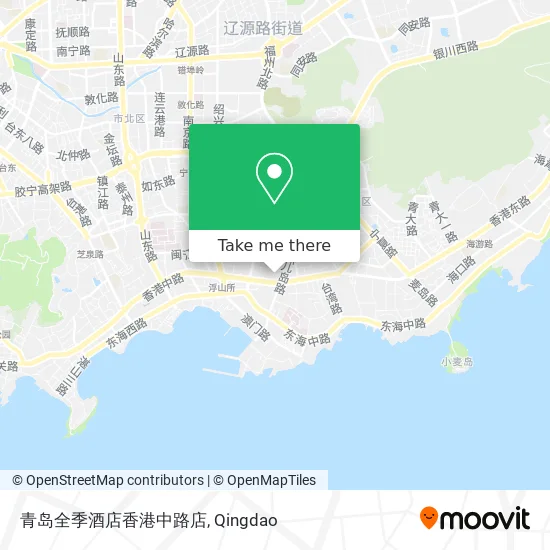 青岛全季酒店香港中路店 map