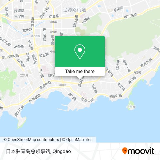 日本驻青岛总领事馆 map