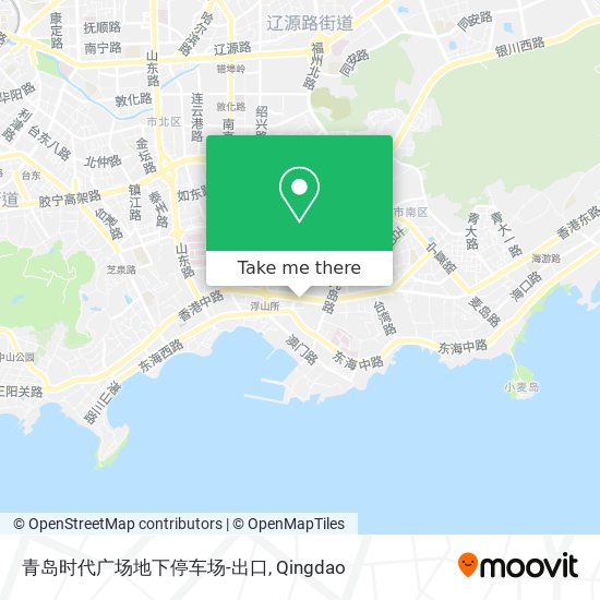 青岛时代广场地下停车场-出口 map