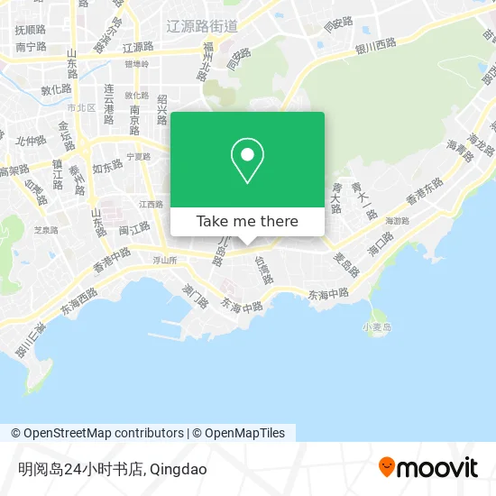 明阅岛24小时书店 map