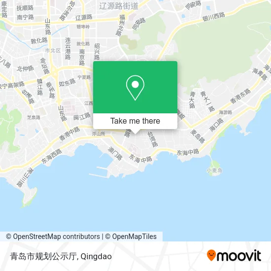 青岛市规划公示厅 map