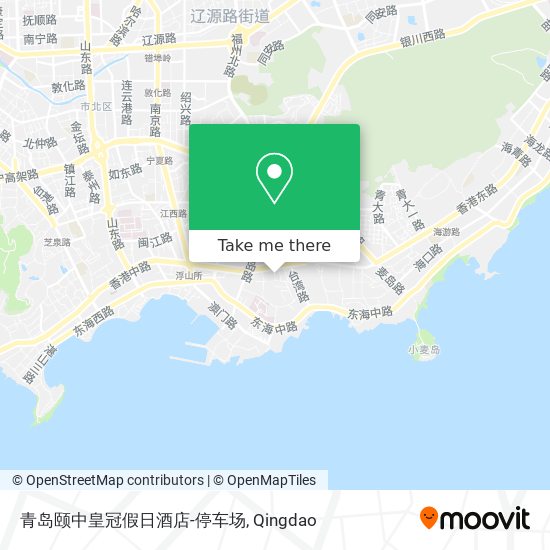 青岛颐中皇冠假日酒店-停车场 map