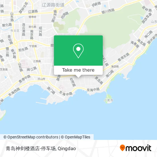 青岛神剑楼酒店-停车场 map