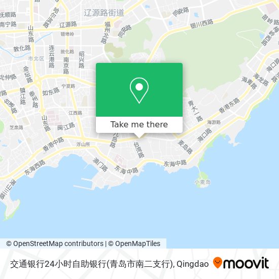 交通银行24小时自助银行(青岛市南二支行) map