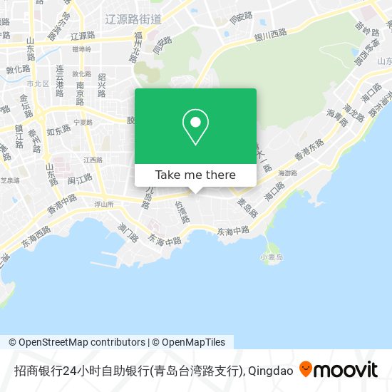 招商银行24小时自助银行(青岛台湾路支行) map