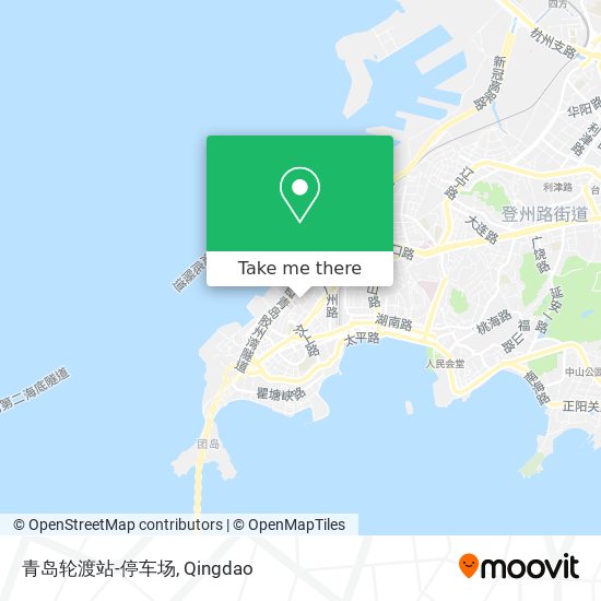 青岛轮渡站-停车场 map