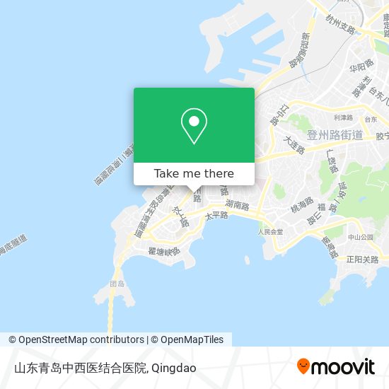 山东青岛中西医结合医院 map