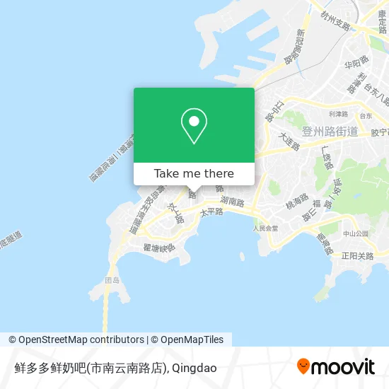 鲜多多鲜奶吧(市南云南路店) map