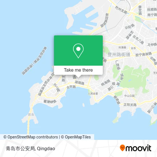 青岛市公安局 map