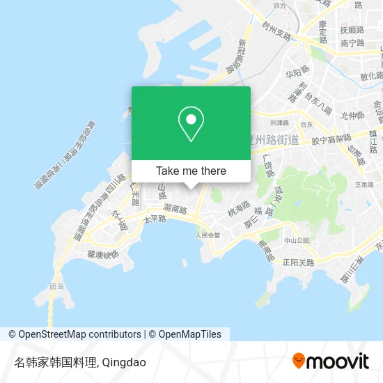 名韩家韩国料理 map
