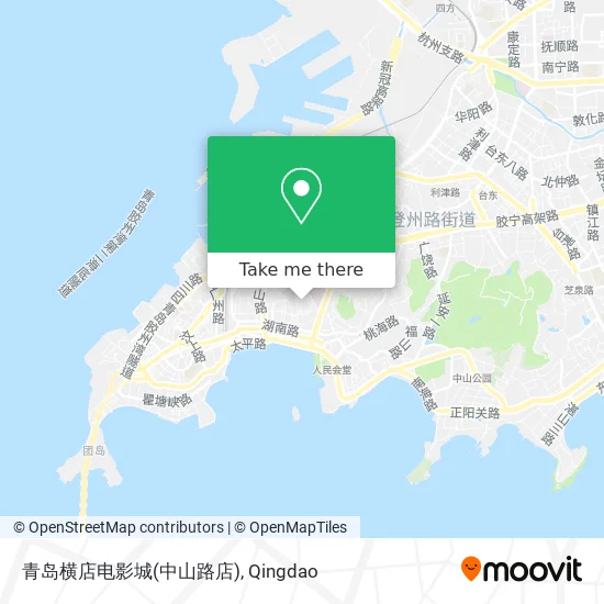 青岛横店电影城(中山路店) map
