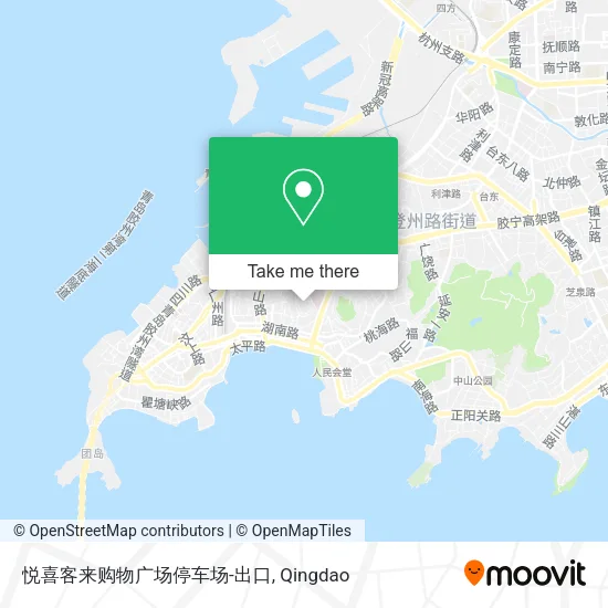 悦喜客来购物广场停车场-出口 map
