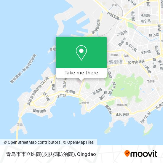 青岛市市立医院(皮肤病防治院) map