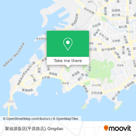 聚福源饭店(平原路店) map